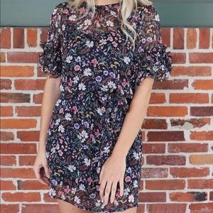 Blu Spero chiffon floral dress